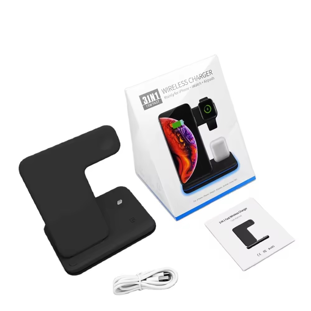 Miniatura 2 de Estación de Carga Inalámbrica 3 en 1